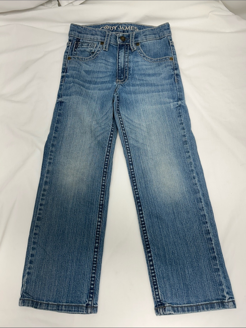 Cody James Light Blue Straight Leg Denim Jeans Boys Size 7